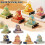 (Red) 3D Gourd Note Stickers, Hand Tear, Creative Art, Creative Gift Memo Book 2
