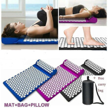(Light green) Massage Cushion Acupuncture mat Relieve Stress Back Body Pain Spike Acupressure