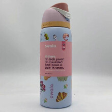 (32oz) Owala X Urban Outfitters 24/32oz Freesip Picnic Prep Macaroon Blue Water Bottle W