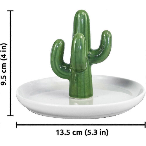 Cactus Ring Holder Ring Dish Ceramic Jewelry Ceramic Organizer Storage Plate Decorative Trays Bracel 1