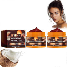 (2pcs - 300g) Intensive Tanning Gel Brown Tanning Accelerator Cream, Natural Tanning Lotion Self Tanner Faster Tanning for Sunbeds & Outdoor Sun
