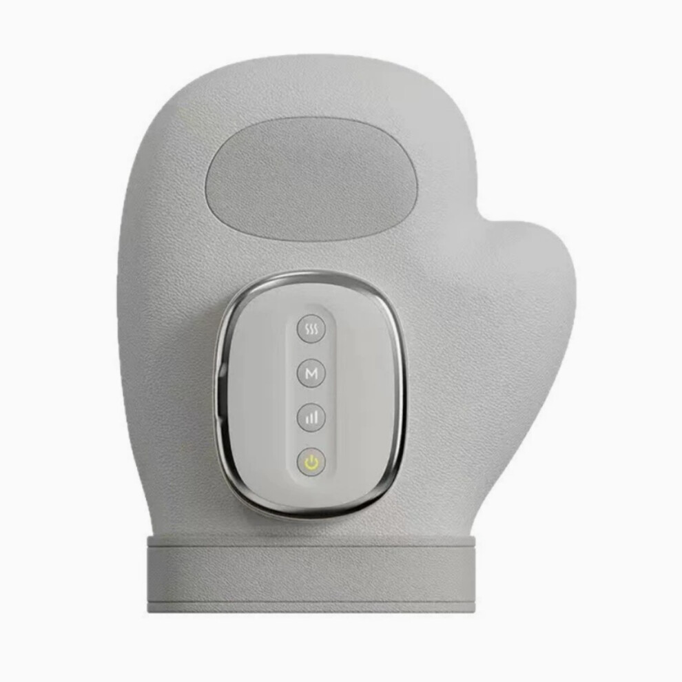 White [Heating Hand Massager] Rechargeable Hand Massager With Heating And Air Pressure Massage Features | Unisex (White)