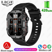 Military GPS Smart Watch for Men: Compass/Altimeter/Barometer, 100+ Sport Modes, Blood Oxygen/HR Monitor, Waterproof Fitness Tracker for App