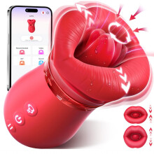 5-in-1 Sovokn Women's Wellness Device - App Controlled Suction & Vibration Massager with 10 Licking Modes - Waterproof Personal Care Set