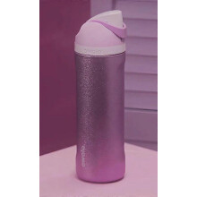 (24oz) Owala 24oz/32oz FreeSip Stainless Steel Water Bottle  Glitter Purple