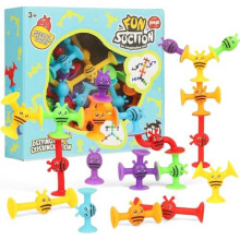 SULOLI Sucker Toys for Kids,38PCS Suction Cup Airplane Activities for Kids Window Travel Toys for 3+ Year Olds