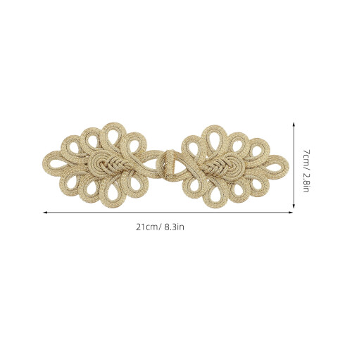 Goldene chinesische Knotenknöpfe für Mäntel und Pullover 1
