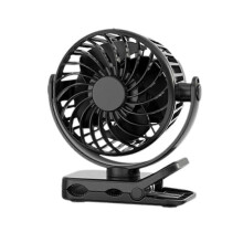 (1set, Black) Hat Umbrella Clip Fan 4 Speed 1500mAh Portable Hands-Free Cooling For Outdoor Camping Hiking Office Desk 360 Adjustable USB Rechargeable