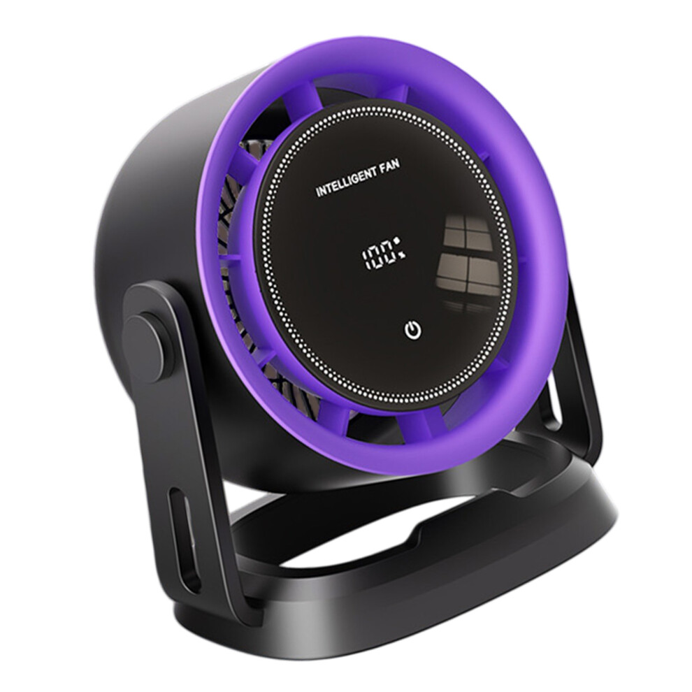 100 Speed Adjustable Desktop Fan With Digital Display-Grey 7754003636805
