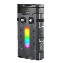 EV20 Keychain EDC UV LED Flashlight Rechargeable Magnetic Work Light Type-C Clip-on Hat Lamp for Camping & Outdoor