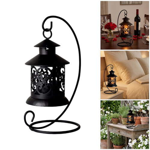 Antique Styles Iron Tea Light Candle Stand Ideal For-White 2