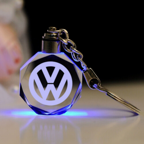 Volkswagen Multi-Color Engraved Keychain (Includes Gift Box)