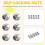 50Pcs M2 Zinc Plaqué Autobloquant Nylon Insert Hex Lock Nuts 3