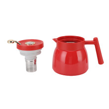 Thermo-Teekanne mit Filter 880ml rot 147x140mm