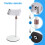Support de Moniteur Réglable, Support de Tablette Portable Jusqu'à 25 Cm, Support de Tablette Debout, Support de Bureau, Blanc 2