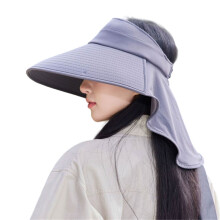Outdoor Breathable Sun Hat Cotton Breathable Neck-Dark Grey