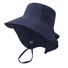 Multiuse Outdoor Sun Hat With Double Layer Design-Navy blue M