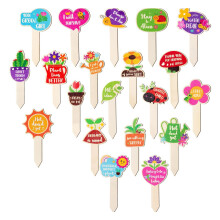 20Pcs Natural Wood Plant Labels Markers Weather Resistant-Set 1