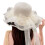 Lovely Double Layer Sun Hat with Lace Ruffle-Milky white 1