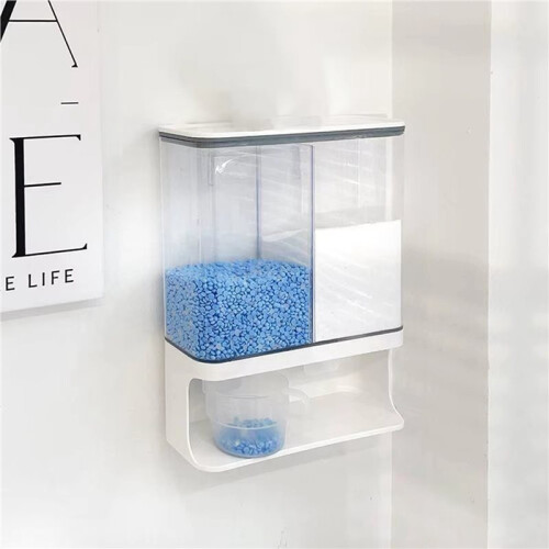 2X Wall Mounted Laundry Detergent Dispenser - Versatile Storage for Laundry Scent Boosters with Included Cups 2