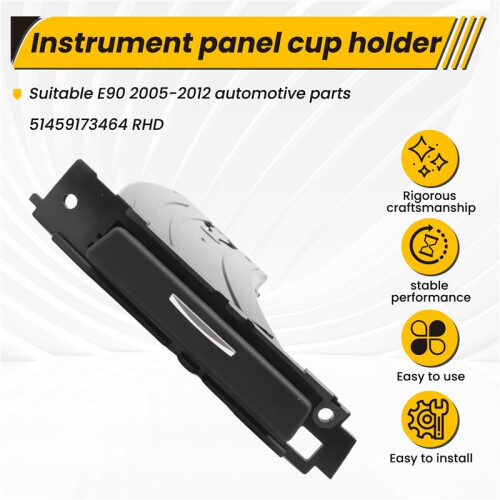 Car Right Driver Dashboard Cup Holder Assembly for  E90 2005-2012 Car Accessories 51459173464 RHD 1