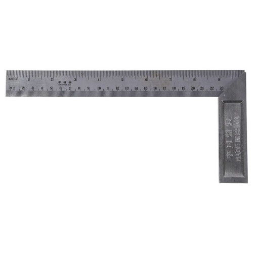 3X 90 Degree 25cm Length Stainless Steel L-Square Angle Ruler