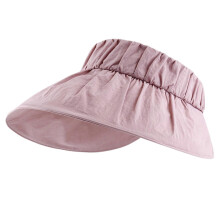 (Pink) Portable Wide Brims Sun Hat Foldable Adjust Size Hat for Women Sunproof Hat Outdoor Empty Top Hat Camping Visor Hat  Yellow