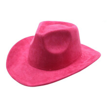 (rose Red) Tibetan Cowboy Hat Tibetan Cowgirl Cowboy Hat Camping Town Travel Spot Wide Brim Adult Size Cowboy Hat  rose Red