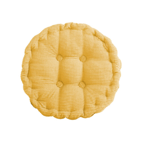 Cúisín Suíocháin Corduroy Babhta 40cm Buí 1
