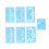 Face Paint Stencil Set Reusable 7 Pieces 6