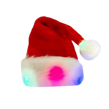 (Adult lanterns) Comfortable LED Christmas Hats Casual Plush Portable Hats Windproof Warm Hats for Safe Night Adventures Like Camping
