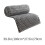 Coperta in velluto grigio 100x70 cm 3