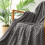 Coperta in velluto grigio 100x70 cm 4