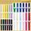 Zíperes de nylon em espiral, kit com 72 peças, 8/12/16 polegadas, 24 cores. 2