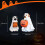 Spookhond snoepkomhouder van hars, Halloween decoratie 2