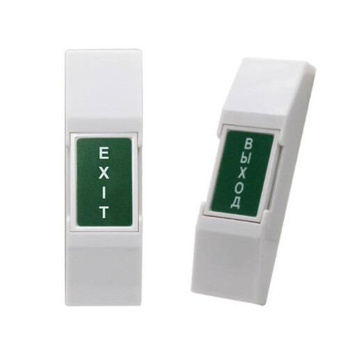 10pcs  Exit Button with Bottom Box English Lable Push  Access Control System COM NC NO Output 2