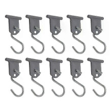 Canopy Hook: Metal party light hanger, hat hanger, outdoor camping suspension accessory, third-party alternative, compatible with RV S-shaped camping