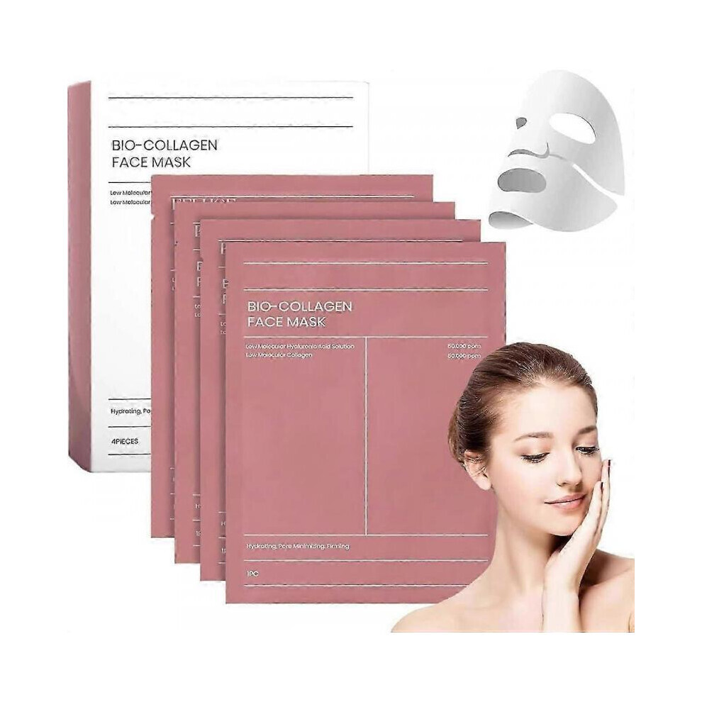 10Pcs Bio-collagen Deep Mask  Collagen Sheet Face Overnight Mask