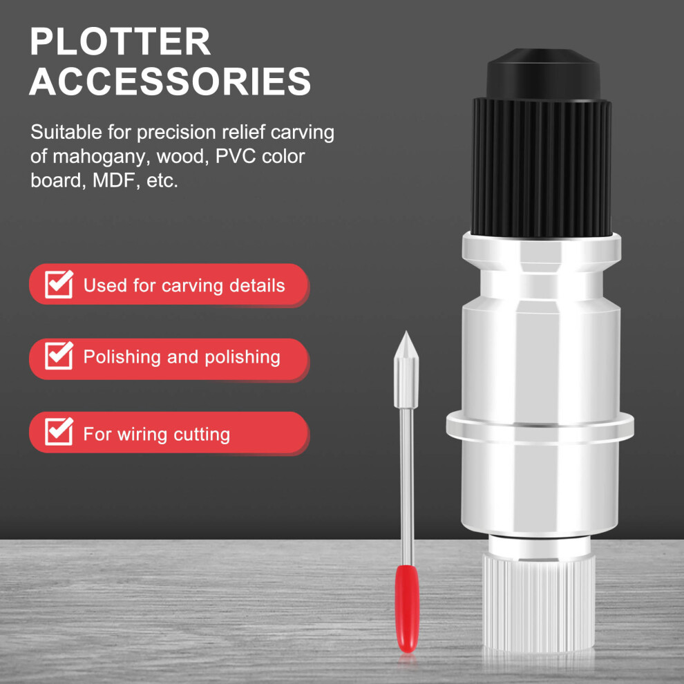 High Hardness For Graphtec Cb09 Silhouette Cameo Holder + 15Pcs Blades Vinyl Cutter Plotter 45 Degree 4712572508834