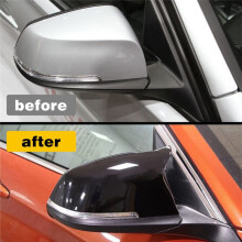 Car Glossy Black Rearview Side Mirror Cover for M2 F30 F20 I3 X1 Side Door Rearview Cover Caps Car Styling