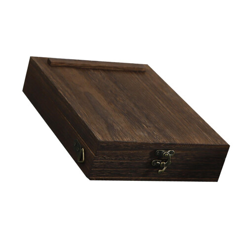 Ξύλινο κουτί ώμου καλλιτέχνη 7,5x9,8x2,2in 2