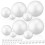Witte schuimrubberen balletjes (40 stuks) – 9,9 cm rond, polystyreen 5