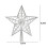 Hohlstern-Baumspitze Silber 21 cm 3