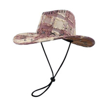 (Khaki) Multipurpose Party Decoration Western Sweet Cool Cowboy Hat Present Supplies Accessory for Outdoor Traveling Camping Rust red