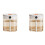 2X  Air Humidifier 2L Capacity Double Nozzle with LCD Humidity Display Essential Oil Diffuser Portable USB,White 1