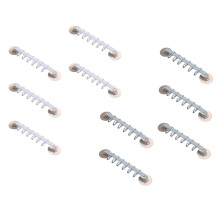 Strong Adhesive Hooks 6 Rows for Hanging in Kitchen and Bathroom Corners Traceless Hooks White &