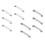 Strong Adhesive Hooks 6 Rows for Hanging in Kitchen and Bathroom Corners Traceless Hooks White & 1