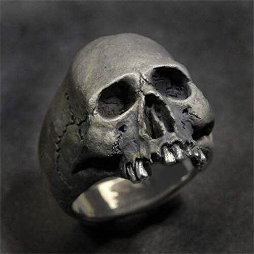 Women's Retro Skull Band Ring Set 2 Pieces 1