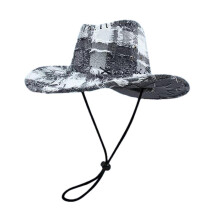 (Gray) Multipurpose Party Decoration Western Sweet Cool Cowboy Hat Present Supplies Accessory for Outdoor Traveling Camping Rust red