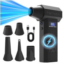 P80 Turbo Fan 120000RPM Turbo Fan Electric Air Duster Portable Cleaning Blower Tool Charging 4 Gears Speed Adjustable